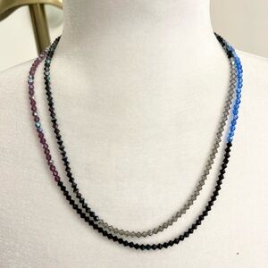 Gorgeous handmade sparkling crystal bead necklace!